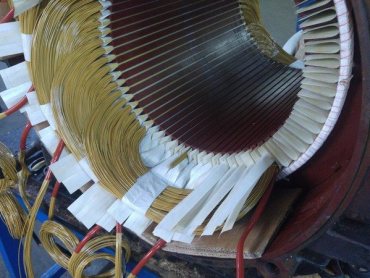 سیم‌پیچی و تست موتور آسنکرون AC