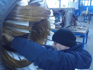 سیم‌پیچی و تست موتور آسنکرون AC