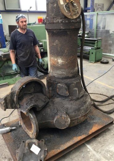 Wartung von Abwasser-Tauchmotorpumpen
