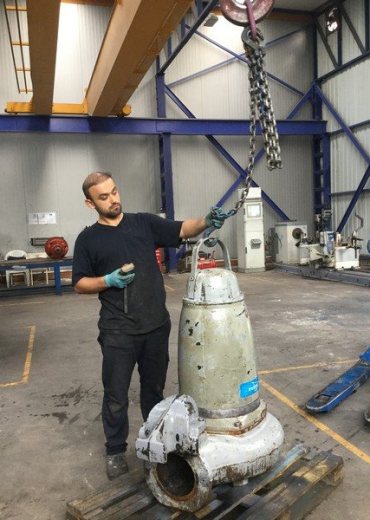 Wartung von Abwasser-Tauchmotorpumpen