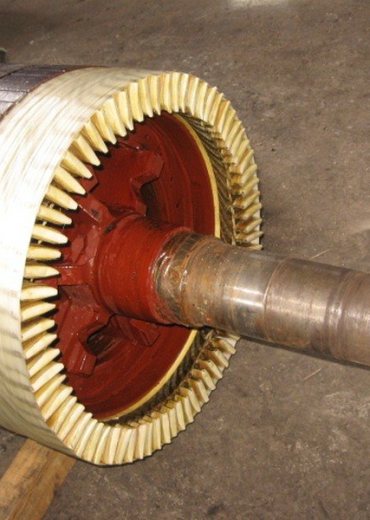 سیم‌پیچی و تعمیر موتور آسنکرون روتور سیم‌پیچی‌شده (حلقه لغزان)