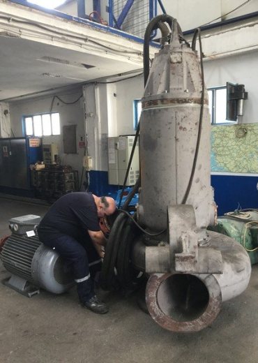 Wartung von Abwasser-Tauchmotorpumpen
